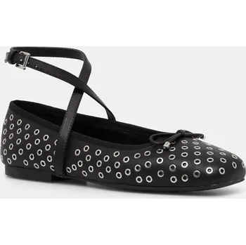 Dámské baleríny Kožené baleríny MICHAEL Michael Kors Collette černá barva, 40R5COFP1L.001 99X, EUR 38