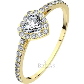 Prsten Héra Gold - prsten ve tvaru srdce ze žlutého zlata