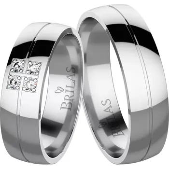 Prsten Anabela White Briliant - snubní prsteny z bílého zlata