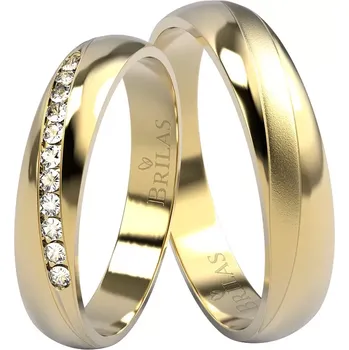 Prsten Salme Gold - zářivé snubní prstýnky ze žlutého zlata