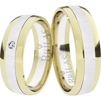 Prsten Beautiful Ring GW - moderní snubní prsteny z bílého a žlutého zlata
