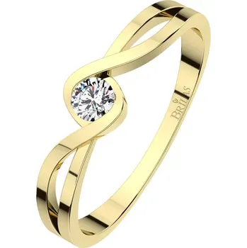 Prsten Rosana Gold - jedinečný zásnubní prsten ze žlutého zlata
