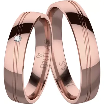 Prsten Serena Red - snubní prsteny z červeného zlata
