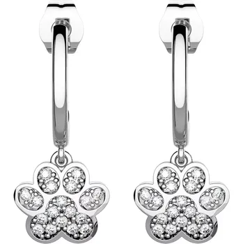 Náušnice Mitena - stříbrné náušnice se zirkony