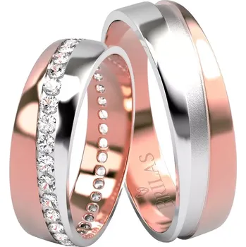 Prsten Michelangelo Colour RW - snubní prsteny v kombinovaném zlatě