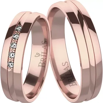 Prsten Orfe Red - snubní prstýnky z červeného zlata