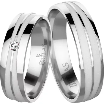 Prsten Criss White - krásné snubní prstýnky z bílého zlata