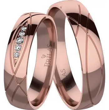 Prsten Daneta Red - snubní prsteny z červeného zlata