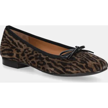 Dámské baleríny Semišové baleríny Billi Bi Leopardo arabica suede 546 A7425 hnědá 88X, EUR 40