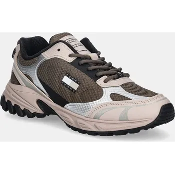 Dámské tenisky Tenisky Tommy Jeans TJW OUTDOOR RUNNER dámské, béžová barva, EN0EN02859 80X, EUR 36