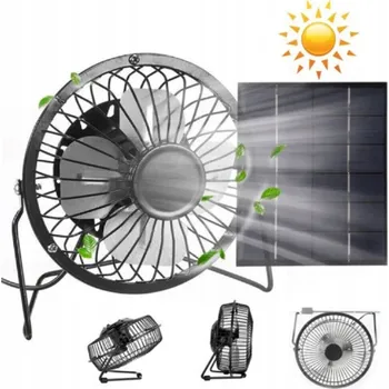 IP kamera Přenosný EXTERNÍ SOLÁRNÍ PANEL s VENTILÁTOREM 5V 5W