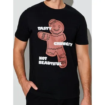 Pánské tričko Sinsay - Tričko s krátkým rukávem - černá - 903GP-99X - 903GP-99X-XL