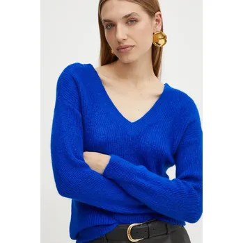 Pánský svetr Svetr z vlněné směsi Morgan MATILD3 modrá 55X, vel. M