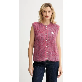 Dámská vesta Vesta s přídavkem vlny American Vintage EAST19MM růžová 34X, vel. S