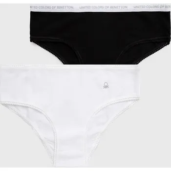 Dámská móda Dětské kalhotky United Colors of Benetton 3MC10S1BF bílá 00X, vel. 130