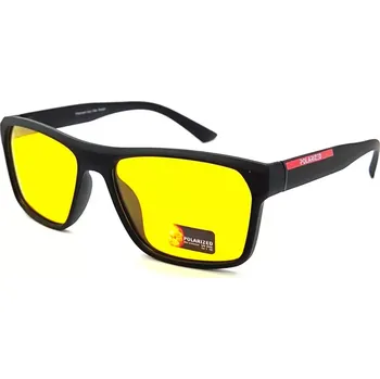 Sluneční brýle POLARIZED Polarizační brýle na noční vidění pro řidiče SGL 2mF6Y CAT.1 black matná