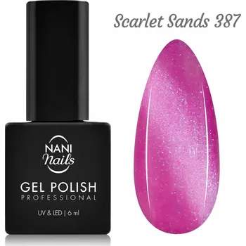 Lak na nehty NANI Cat Eye gel lak 6 ml - Scarlet Sands