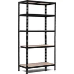 SUPER EKO HIT - Policový regál Trestles RNDU-KUI 1800x900x500, nosnost 875 kg, 5 polic, černý