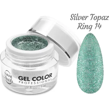 NANI UV/LED gel Glamour Twinkle 5 ml - Silver Topaz Ring