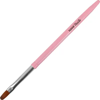 Kosmetický štětec NANI štětec na gel, vel. 6, Premium - Metallic Pink