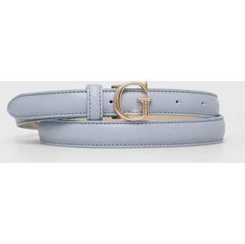 Opasek Kožený pásek Guess BW9119.P4220 modrá 55X, vel. L