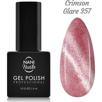 Lak na nehty NANI Cat Eye gel lak 6 ml - Crimson Glare