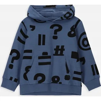 Pánská mikina Chlapecká Modrá Mikina Velikost 104 Mikina S Kapucí Pro Chlapce Coccodrillo WC4