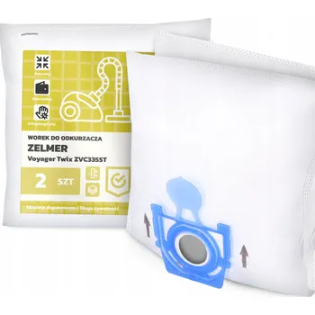 Sáček do vysavače 2x SÁČEK do VYSAVAČE Zelmer Voyager Twix ZVC335ST Syntetický, textilní SÁČKY G9-W