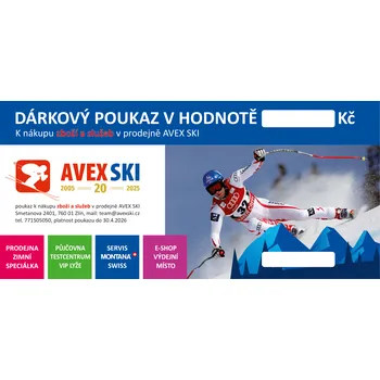 Dárkový potravinový koš AVEX SPORT Dárkový poukaz v hodnotě 1000 Kč