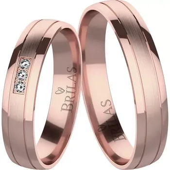 Prsten Flaviana Red - snubní prsteny z červeného zlata