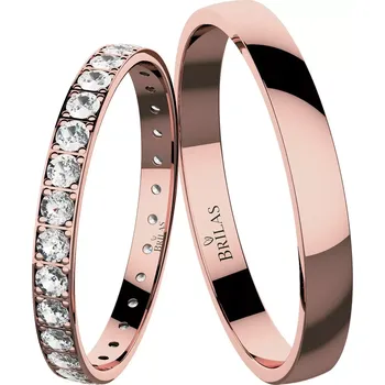 Prsten Cerenita Red - snubní prsteny z růžového zlata