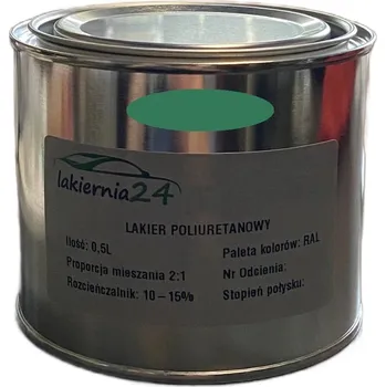 Lak na dřevo Barva Polyuretanová průmyslová barva, polyuretanový polomatný lak 0,5l 2:1 RAL 6000