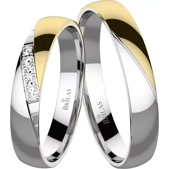 Prsten Eleanor Colour GW - snubní prsteny z kombinovaného zlata