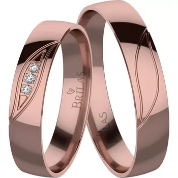 Prsten Ramina Red - snubní prsteny z červeného zlata