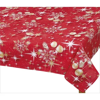 ubrus Brotex Vánoční ubrus koule zlaté 70x70