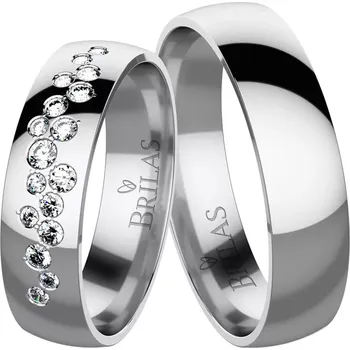 Prsten Azura White - snubní prsteny z bílého zlata