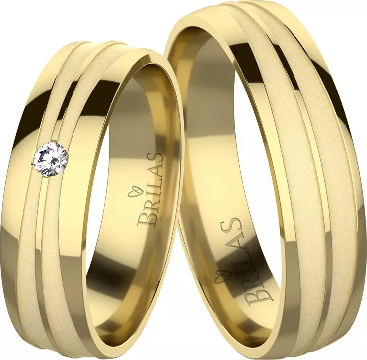 Criss Gold - snubní prsteny ze žlutého zlata