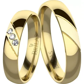 Prsten Amálie Gold - hezké snubní prstýnky ze žlutého zlata