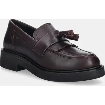 Dámská obuv Kožené mokasíny Marc O'Polo Perla 50818513207134 burgundské 83X, EUR 38