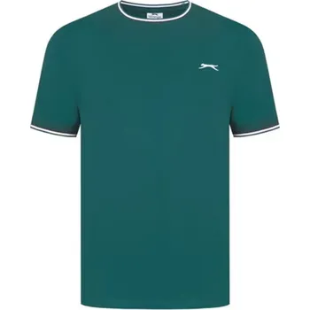Pánské tričko Slazenger tričko pánské zelené Barva: Zelená, Velikost: XL
