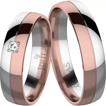 Prsten Tara Colour RW - svatební prstýnky z kombinovaného zlata