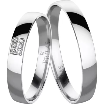 Prsten Otýlie White - snubní prsteny z bílého zlata