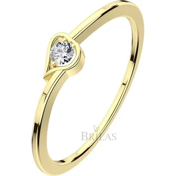 Prsten Hypnos Gold - zásnubní prsten se srdcem ze žlutého zlata