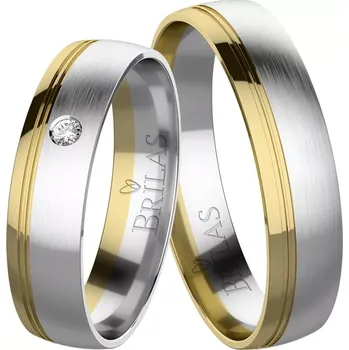 Prsten Severina Colour GW - snubní prsteny ze žlutého a bílého zlata