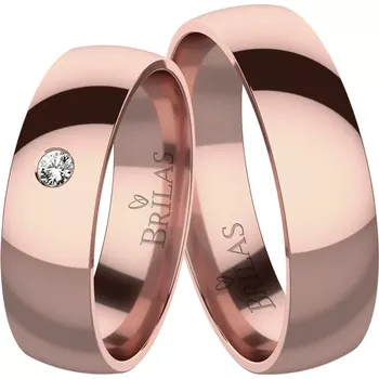 Prsten Atik Red Diamond - snubní prsteny z červeného zlata