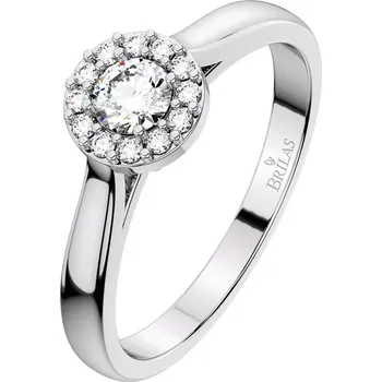 Prsten Jasněnka Princess W Briliant - zásnubní prsten z bílého zlata