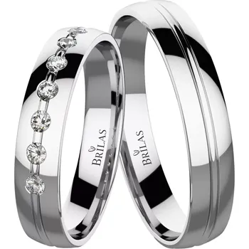 Prsten Archiva White - snubní prsteny z bílého zlata