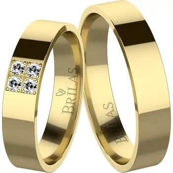 Prsten Marta Gold Briliant - snubní prsteny ze žlutého zlata