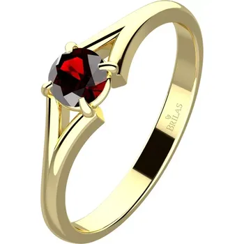 Prsten Pavla Gold Granát - prsten ze žlutého zlata
