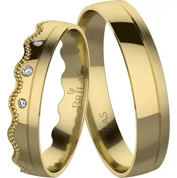 Prsten Denisa Gold - snubní prsteny ze žlutého zlata